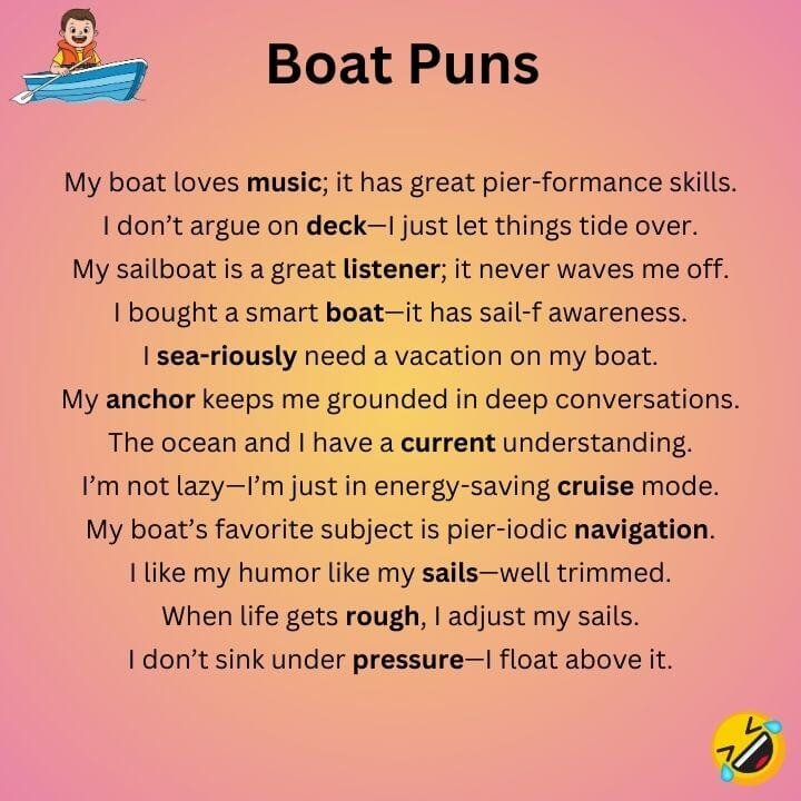 Clever Boat Puns