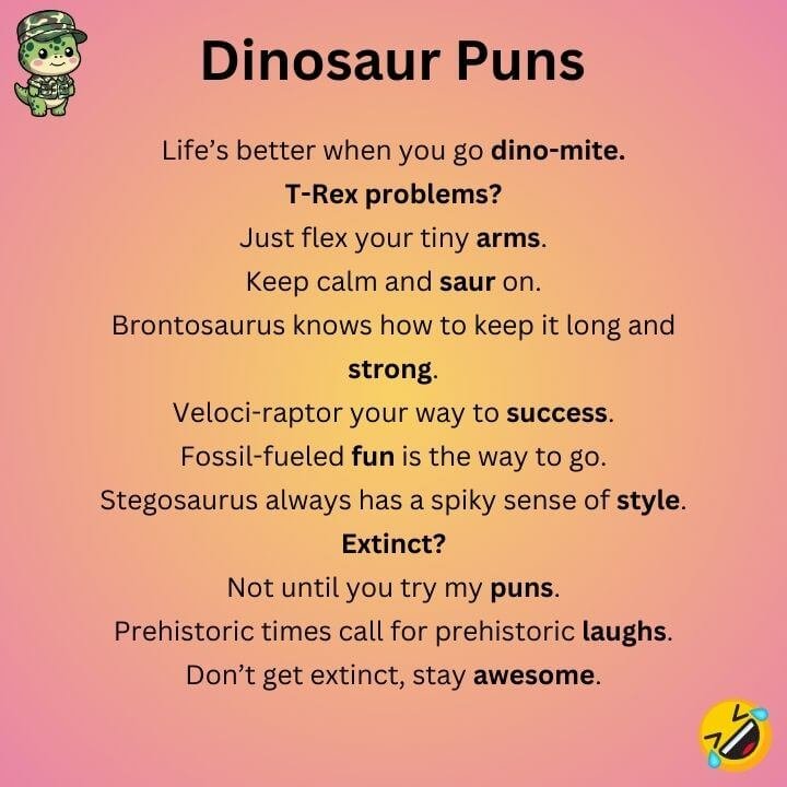 Clever Dinosaur Puns