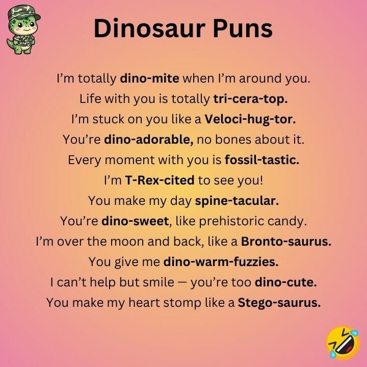 Cute Dinosaur Puns