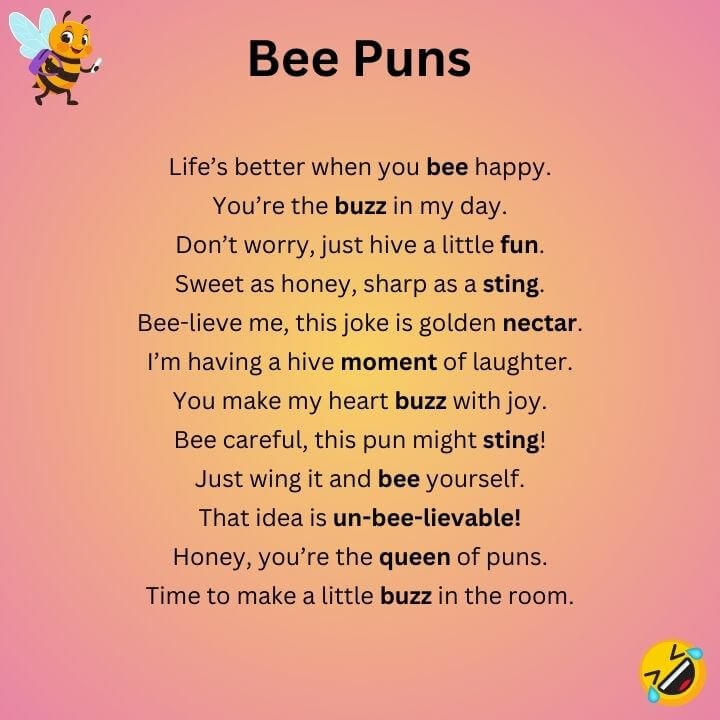 Funny Bee Puns