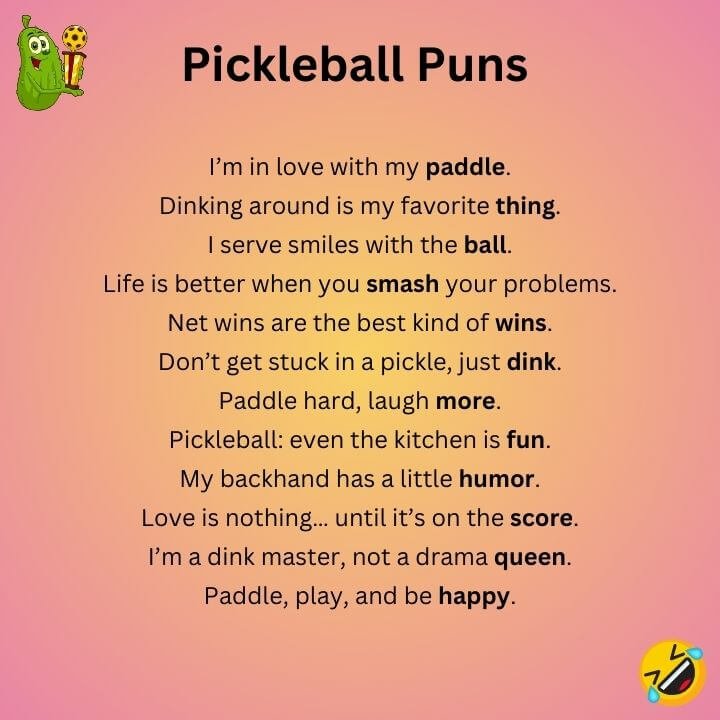 Funny Pickleball Puns 