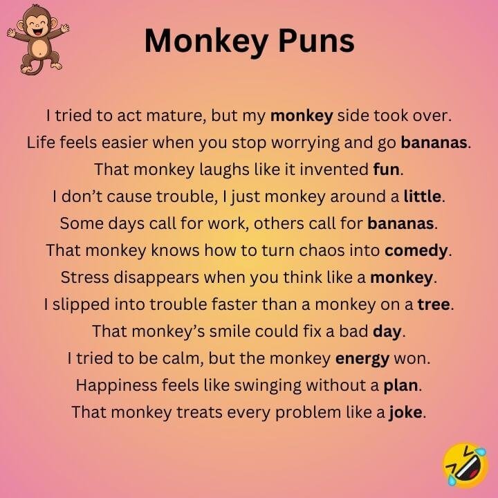 Monkey Puns One Liners