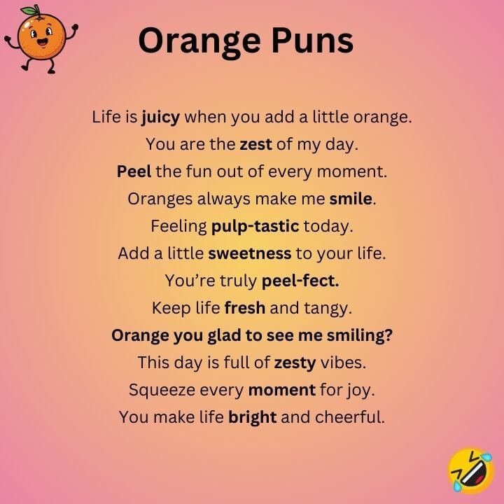 Orange Fruit Puns
