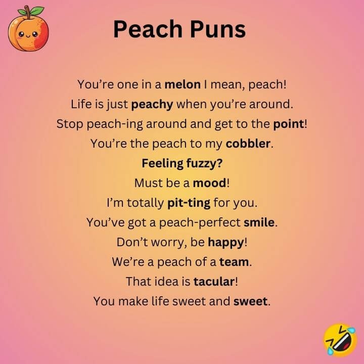 Peach Puns 