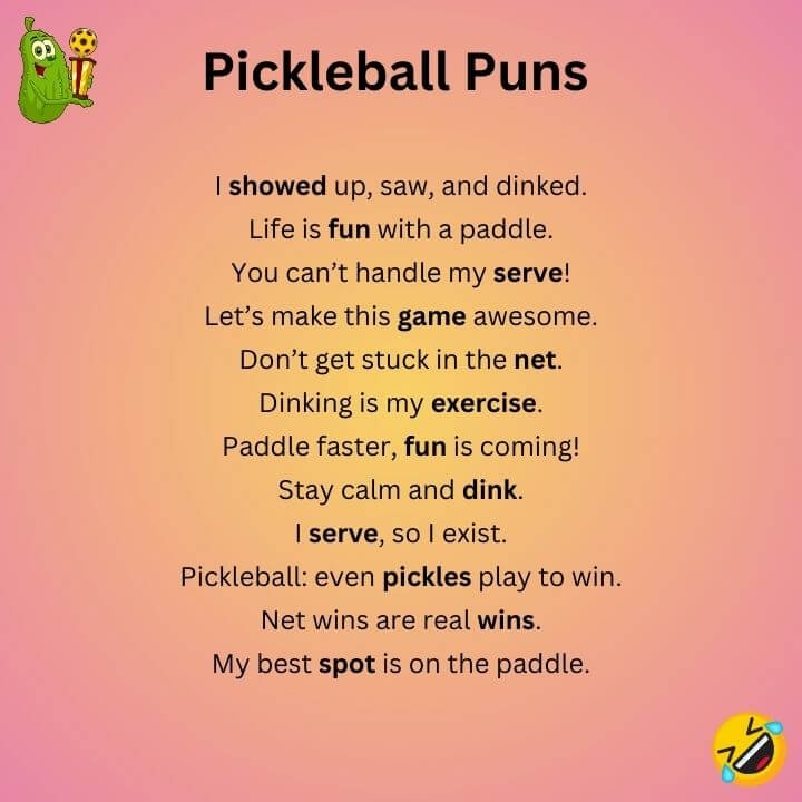Pickleball Puns  