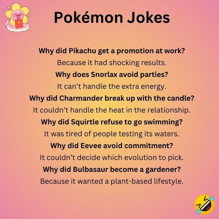 Pokémon Jokes for Adults