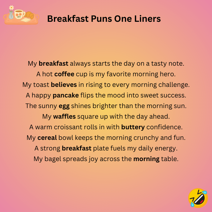 Breakfast Puns One Liners