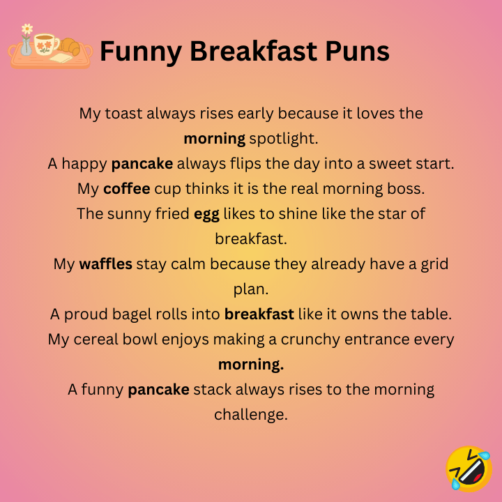 Funny Breakfast Puns
