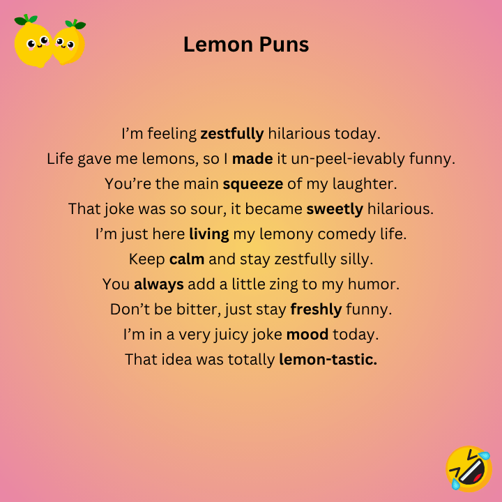 Lemon Puns
