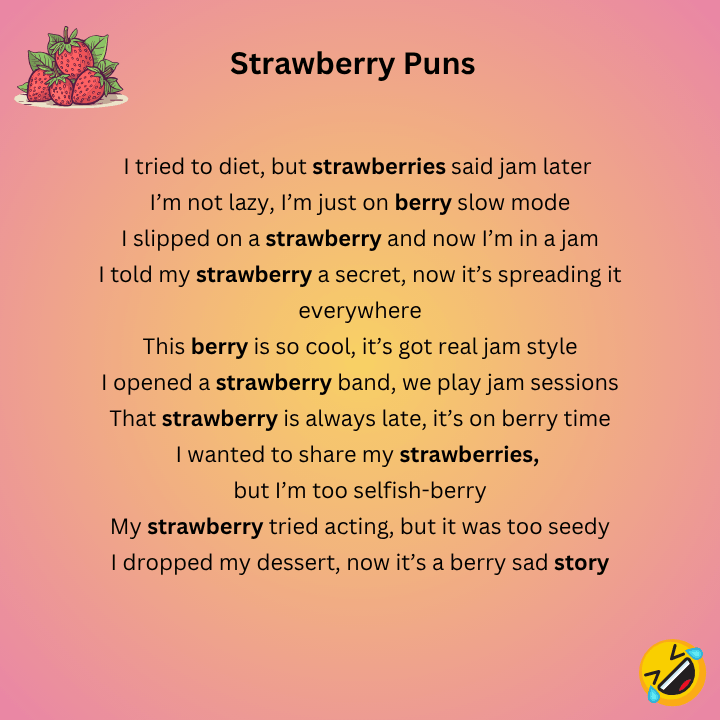 Strawberry Puns