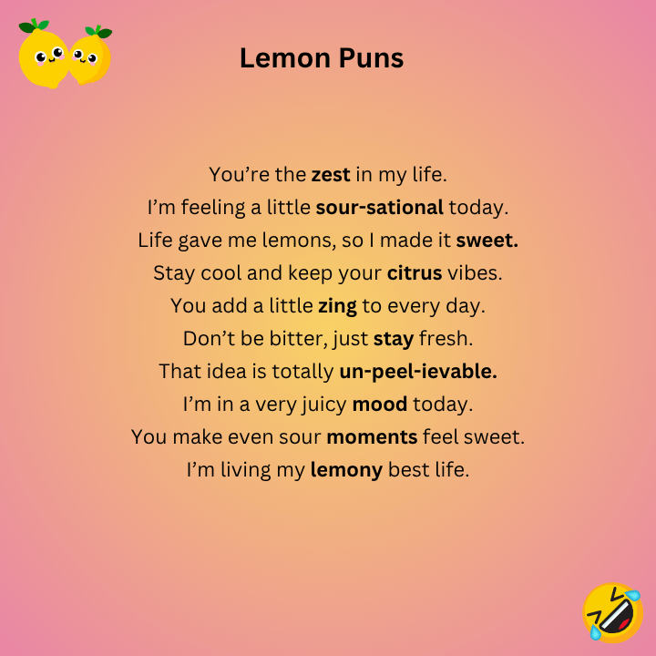 Lemon Puns