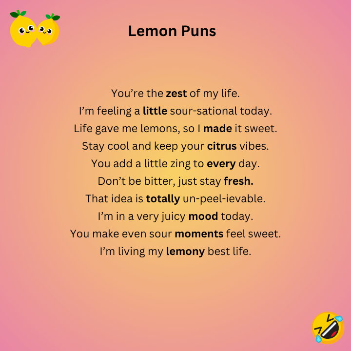 Lemon Puns