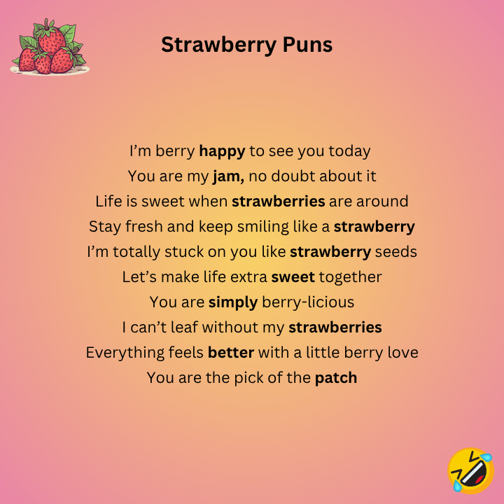 Strawberry Puns