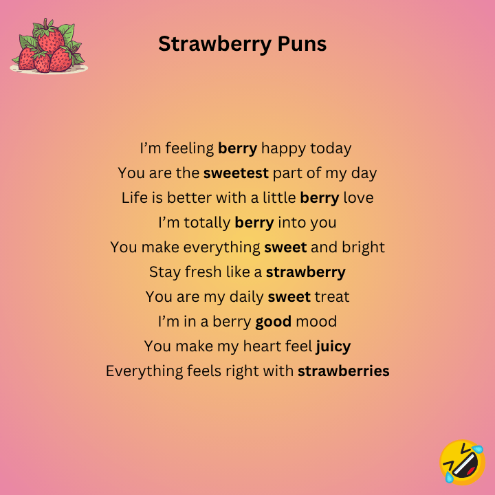 Strawberry Puns