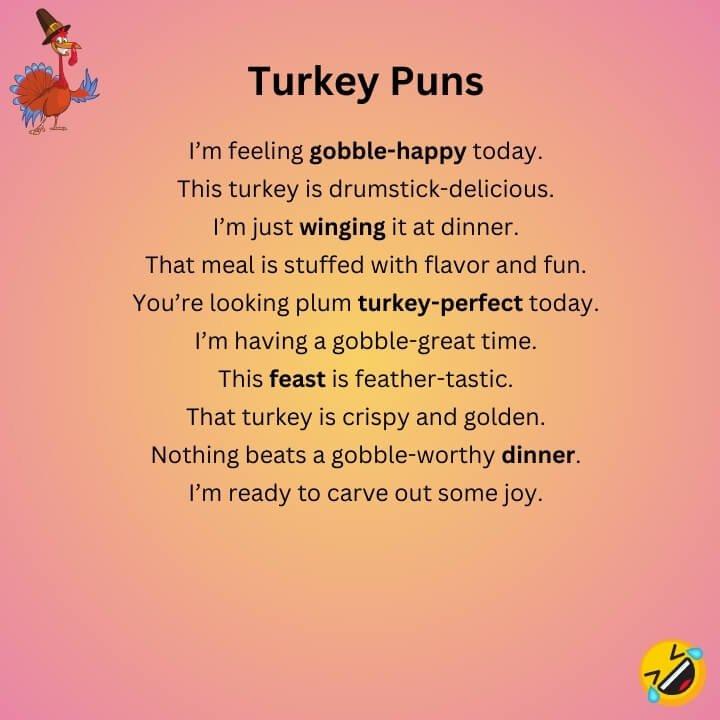 Turkey Puns One Liners