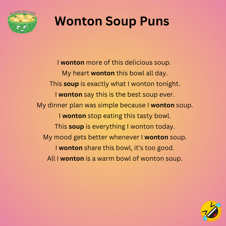 Wonton Soup Puns