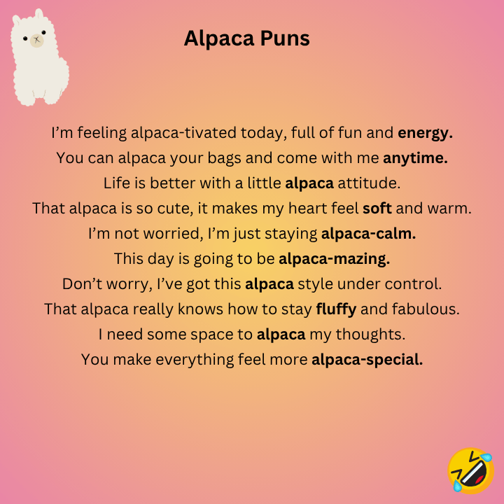 Alpaca Puns