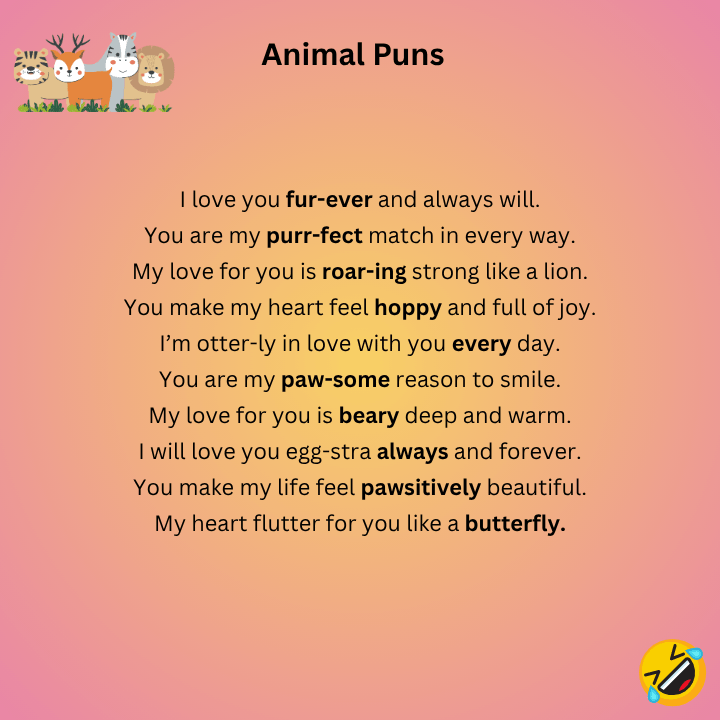 Animal Puns Love