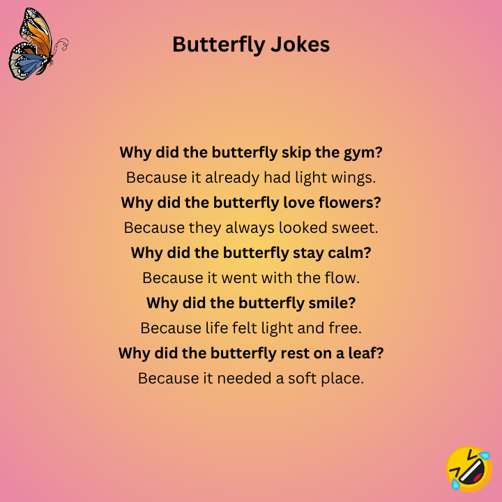 Butterfly Jokes One Liners