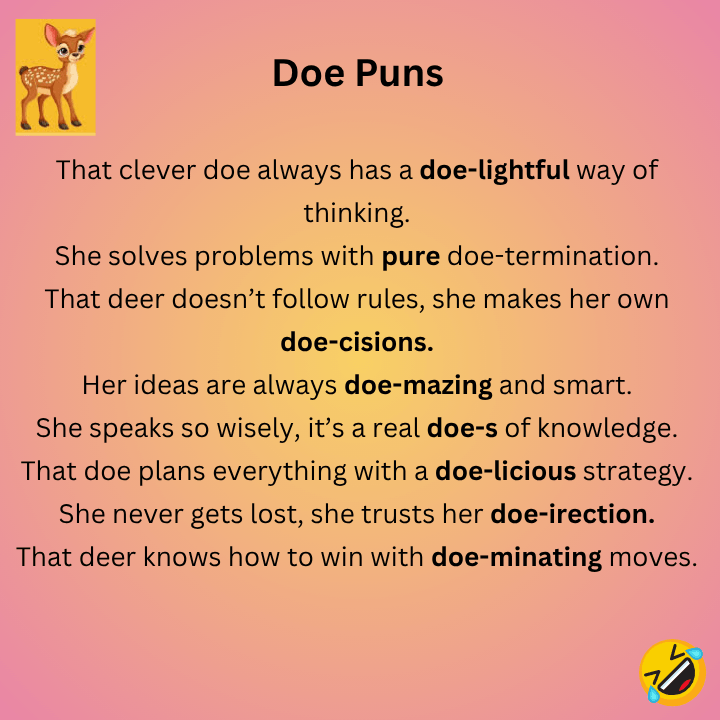 Clever Doe Puns