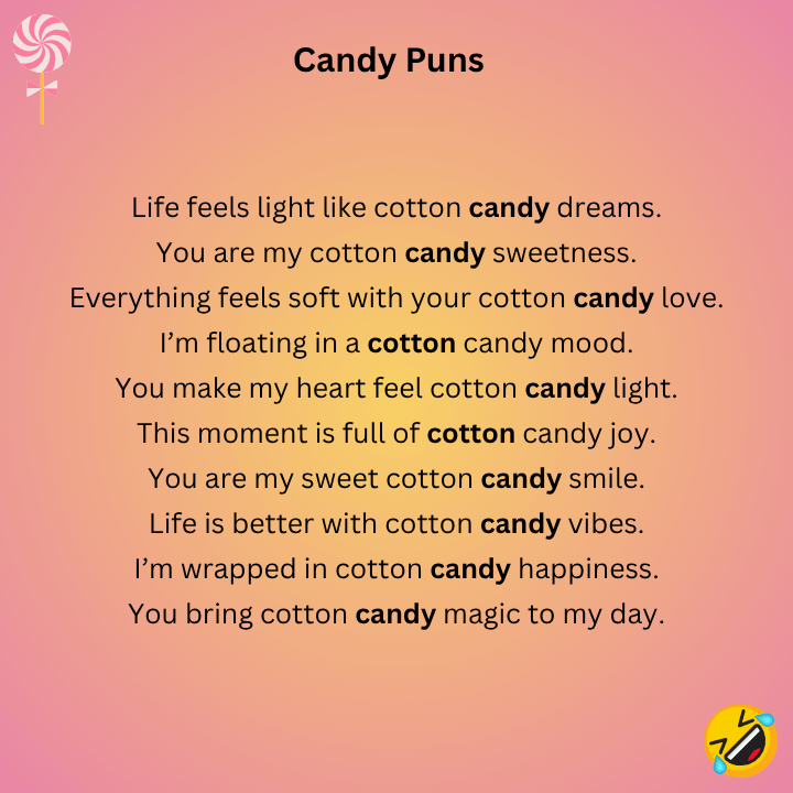 Cotton Candy Puns