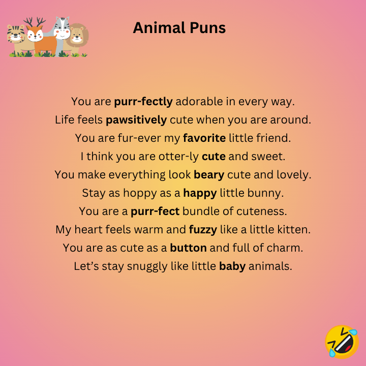 Cute Animal Puns