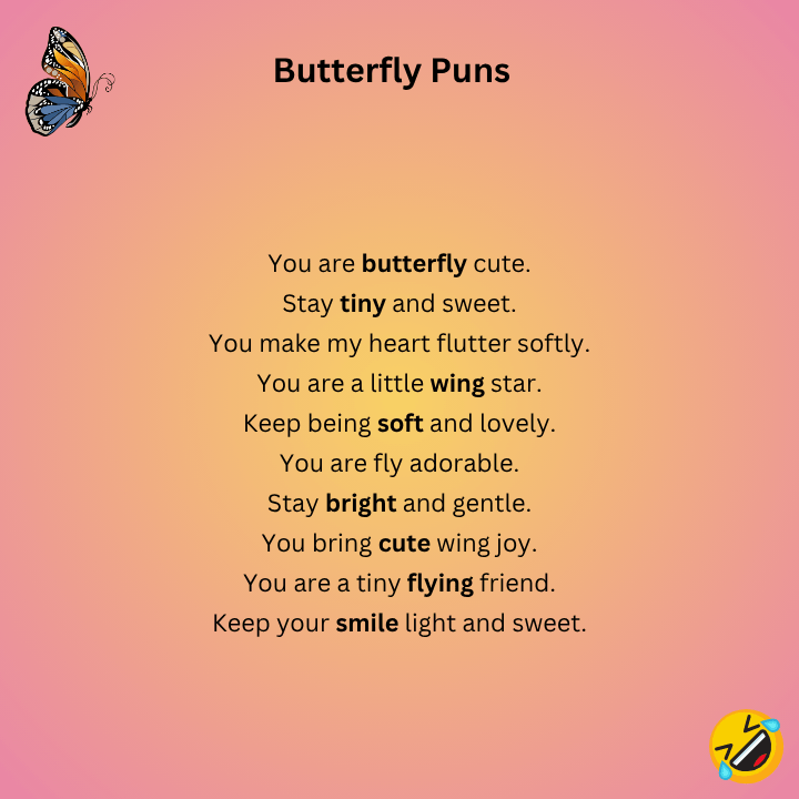 Cute Butterfly Puns