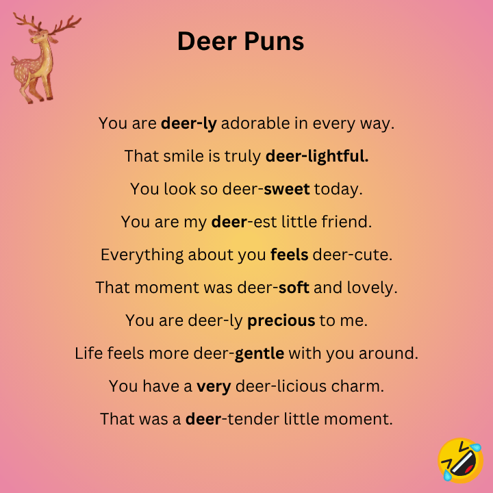 Cute Deer Puns
