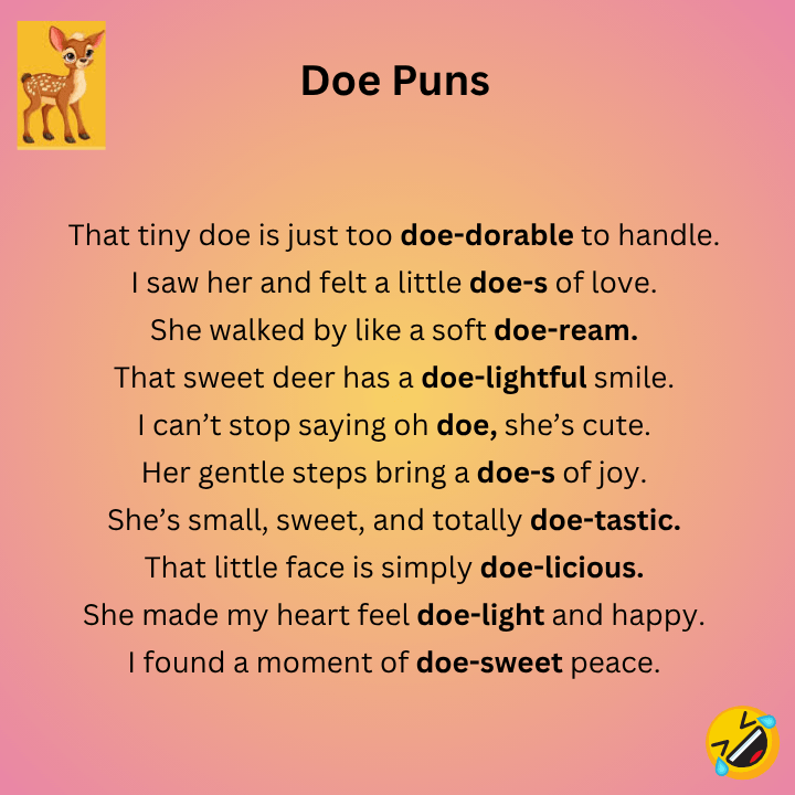 Cute Doe Puns 
