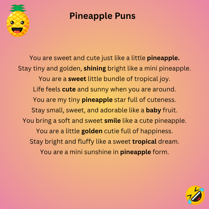 Cute Pineapple Puns