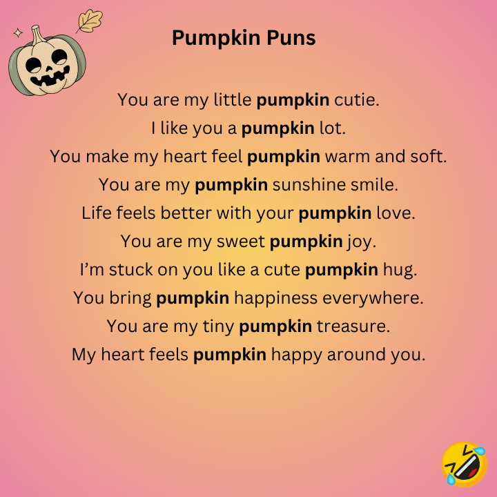 Cute Pumpkin Puns