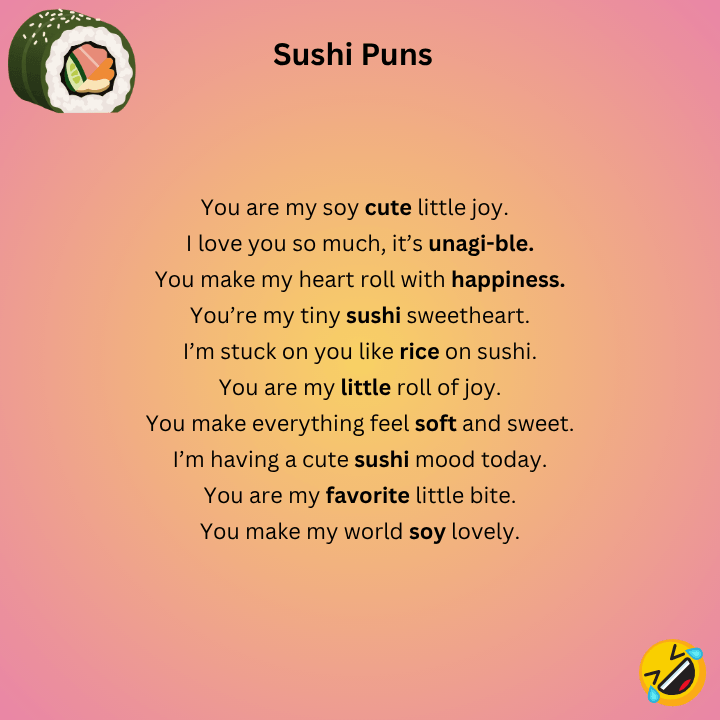 Cute Sushi Puns