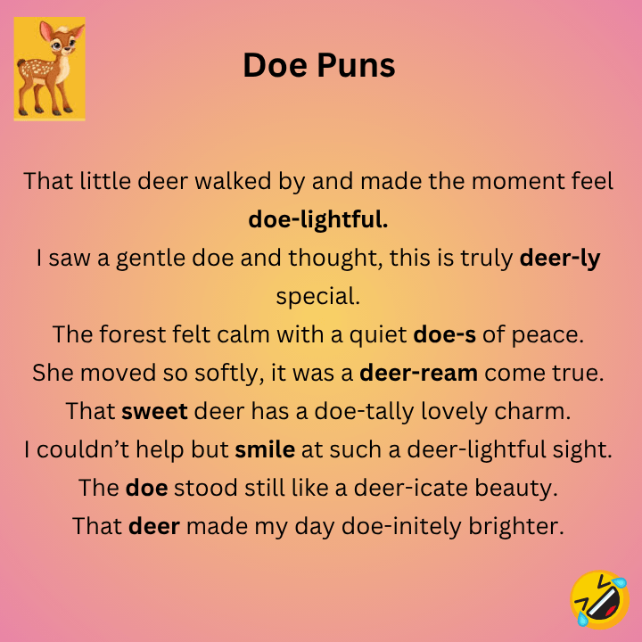 Deer Doe Puns