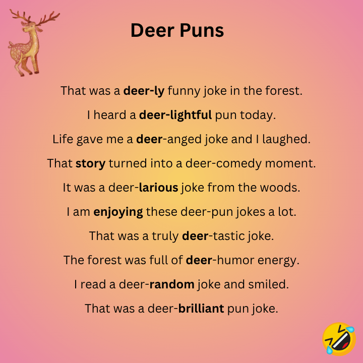 Deer Puns Jokes
