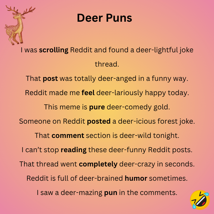 Deer Puns Reddit