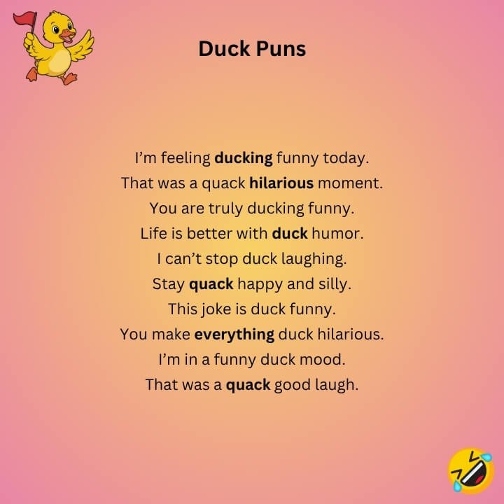 Duck Puns Funny Â