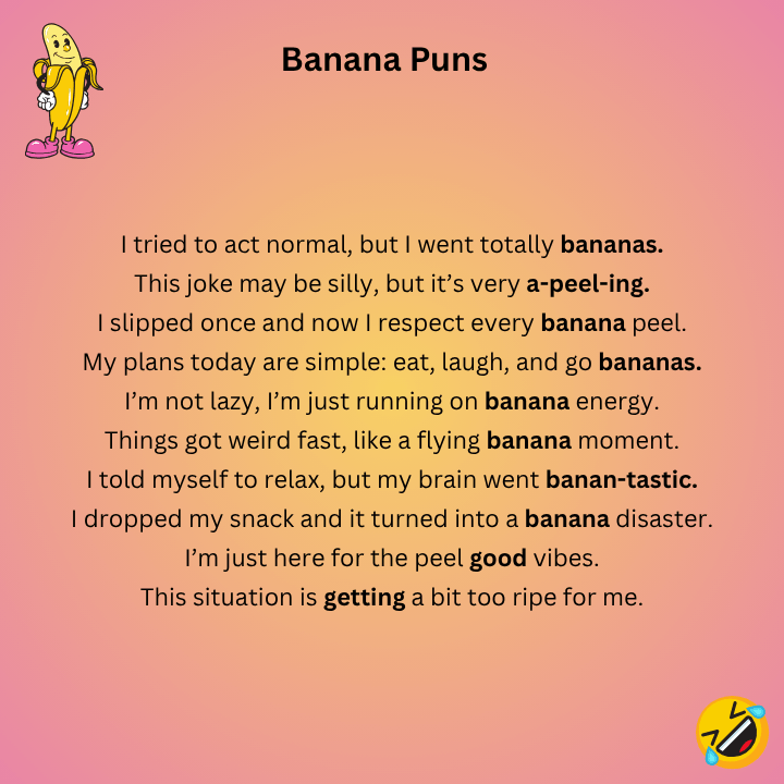 Funny Banana Puns