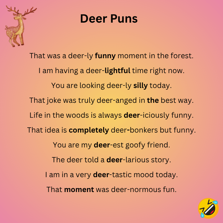 Funny Deer Puns
