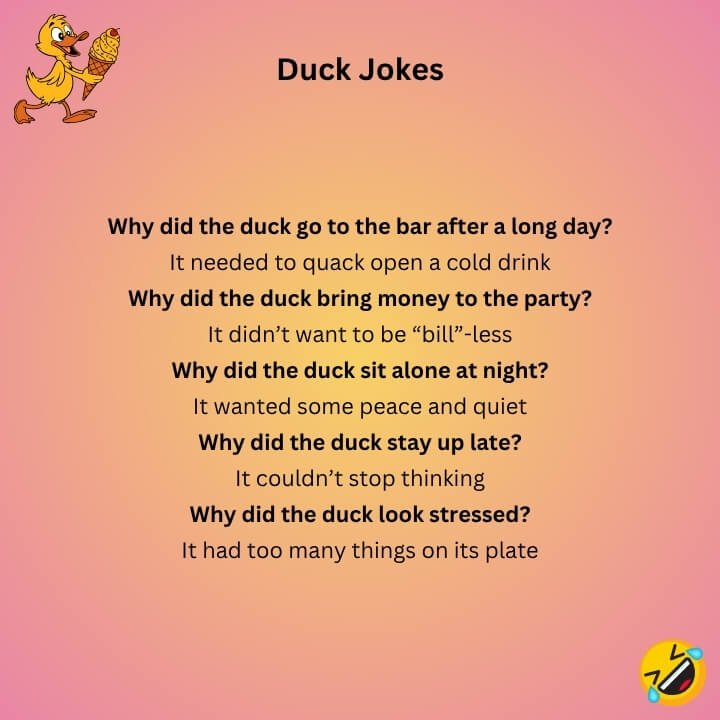 Funny Duck Jokes For Adults  