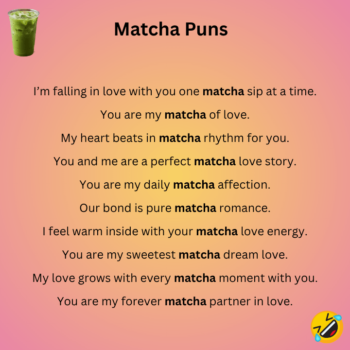Love Matcha Puns