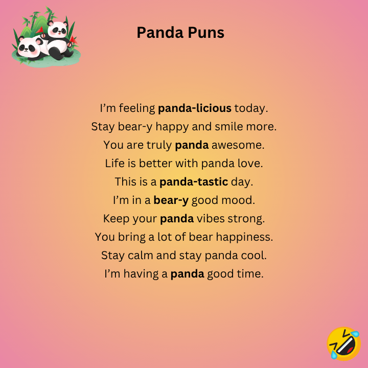 Panda Bear Puns