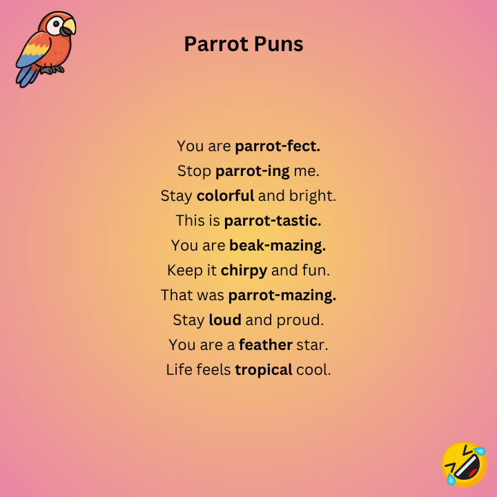 Parrot Puns One Liners