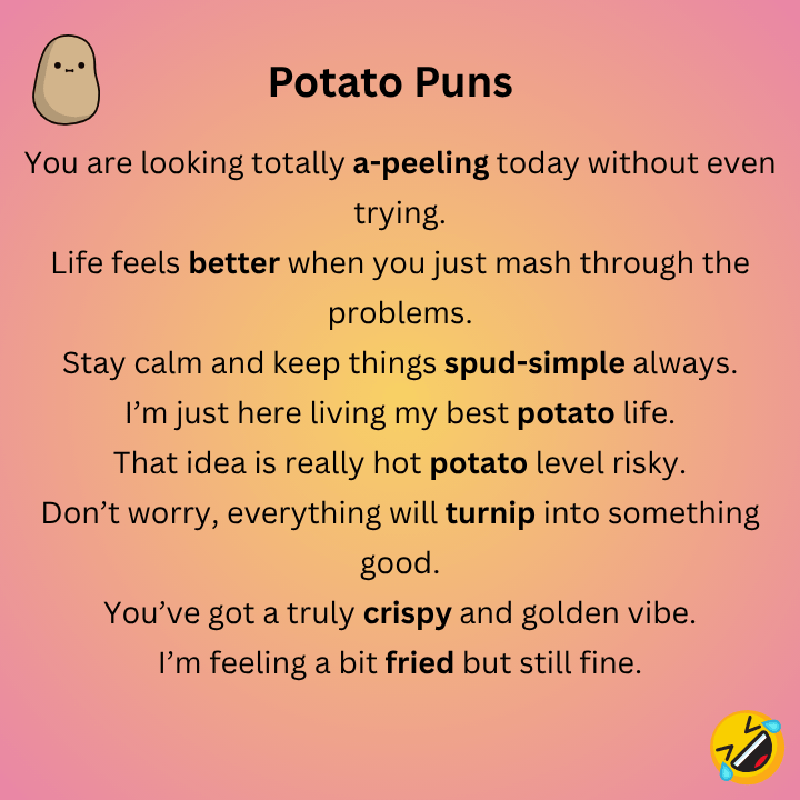 Potato Puns One Liners
