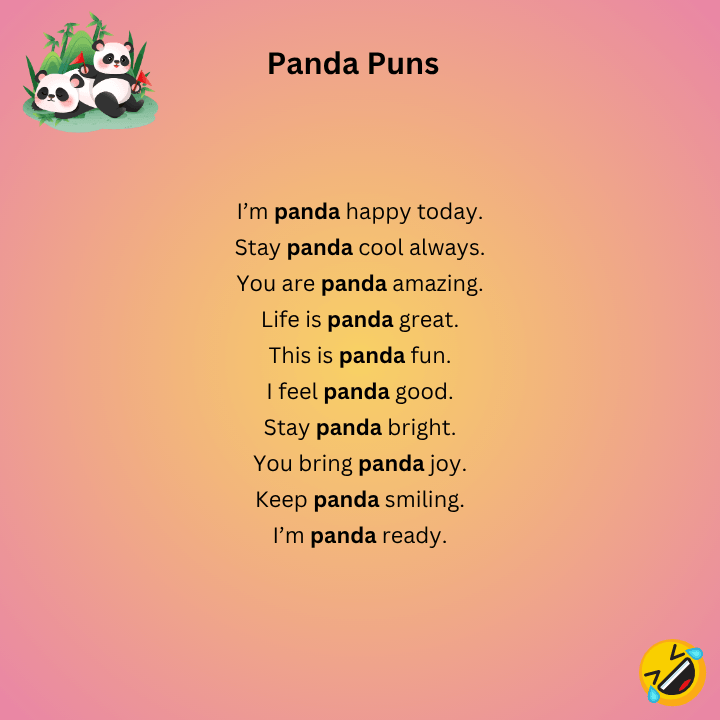 Short Panda Puns