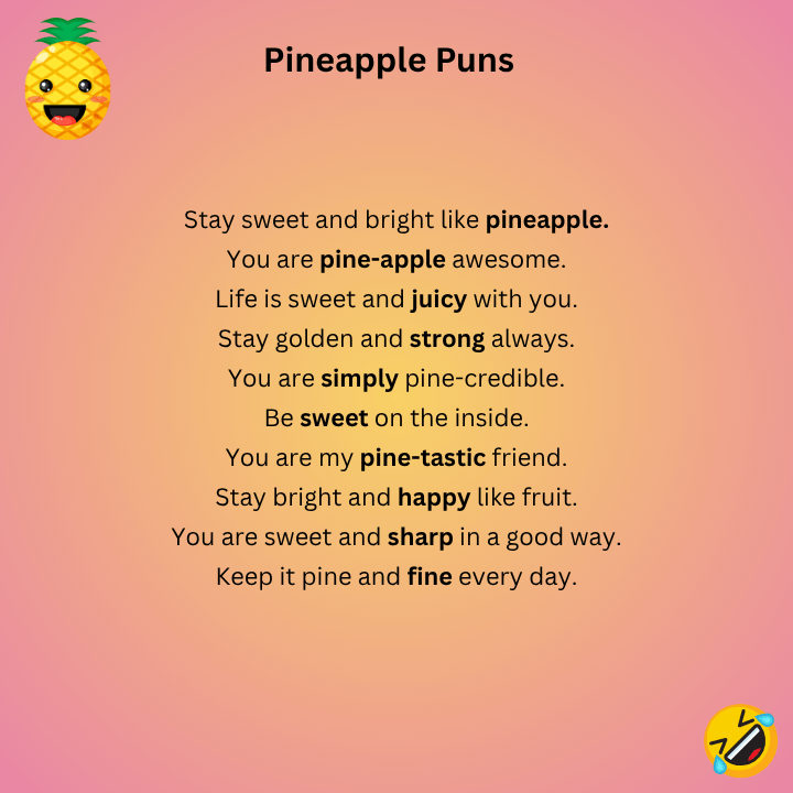 Short Pineapple Puns