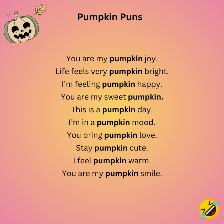 Short Pumpkin Puns