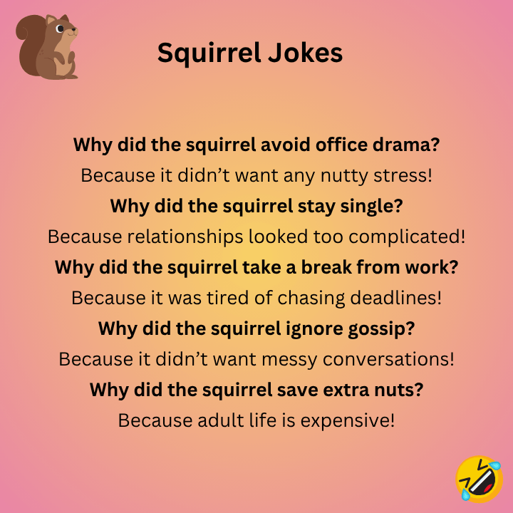 Squirrel Jokes For Adults