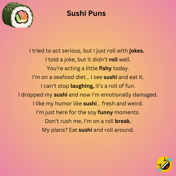 Sushi Puns Funny