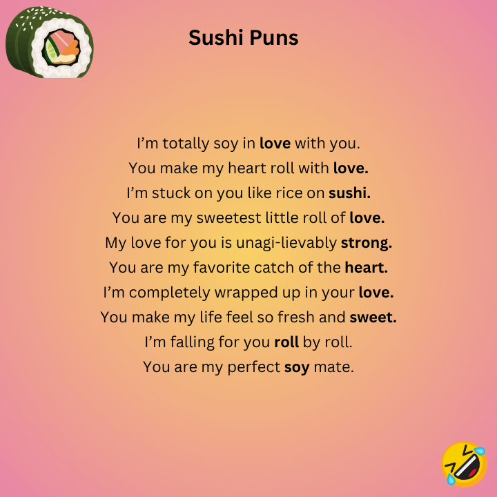 Sushi Puns Love