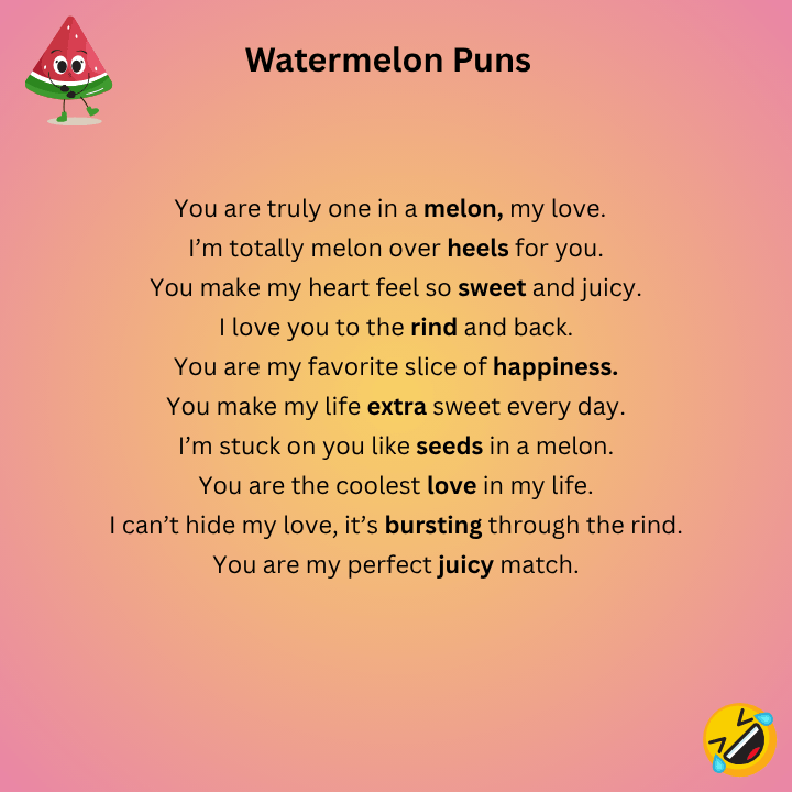 Watermelon Love Puns